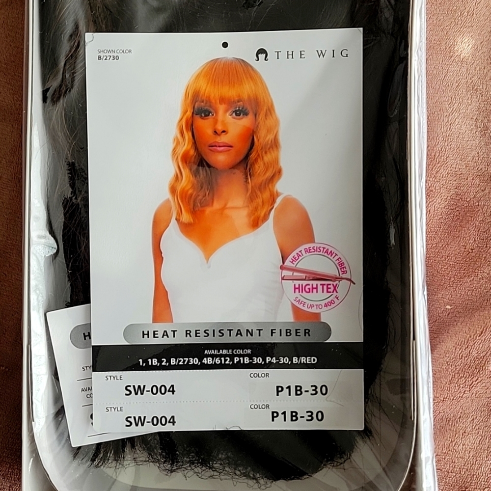 The Wig, Heat Resistant Fiber, style SW-004, Color P1B-30
